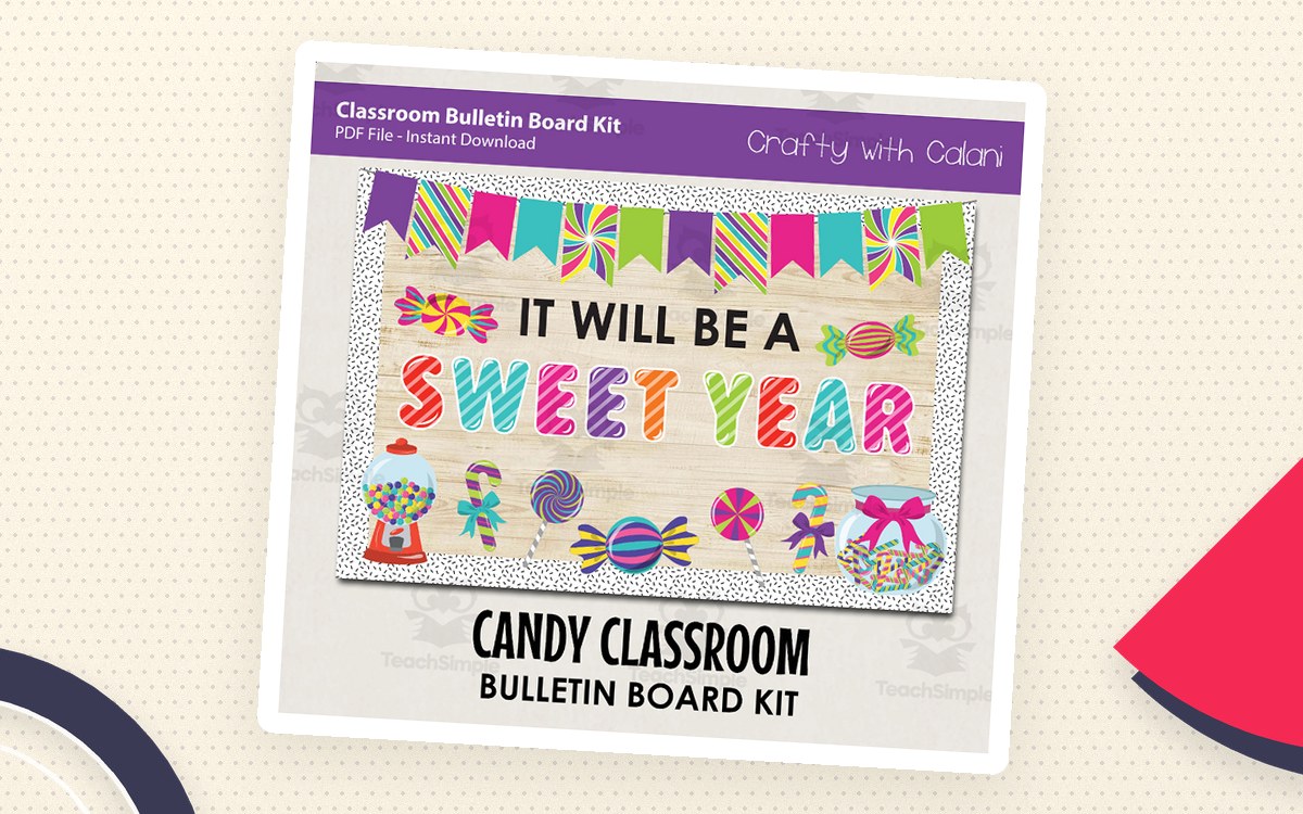 Candy Bulletin Board – Classroom Door Decor Kit preview