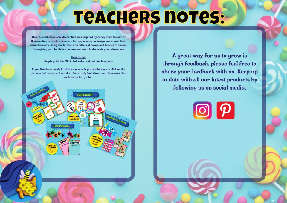 Teachers notes: print in full color, cut out and laminate; previews of matching color, job chart and number posters