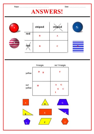 Carroll Diagrams – Math Patterns & Shape Attributes – sample page 2