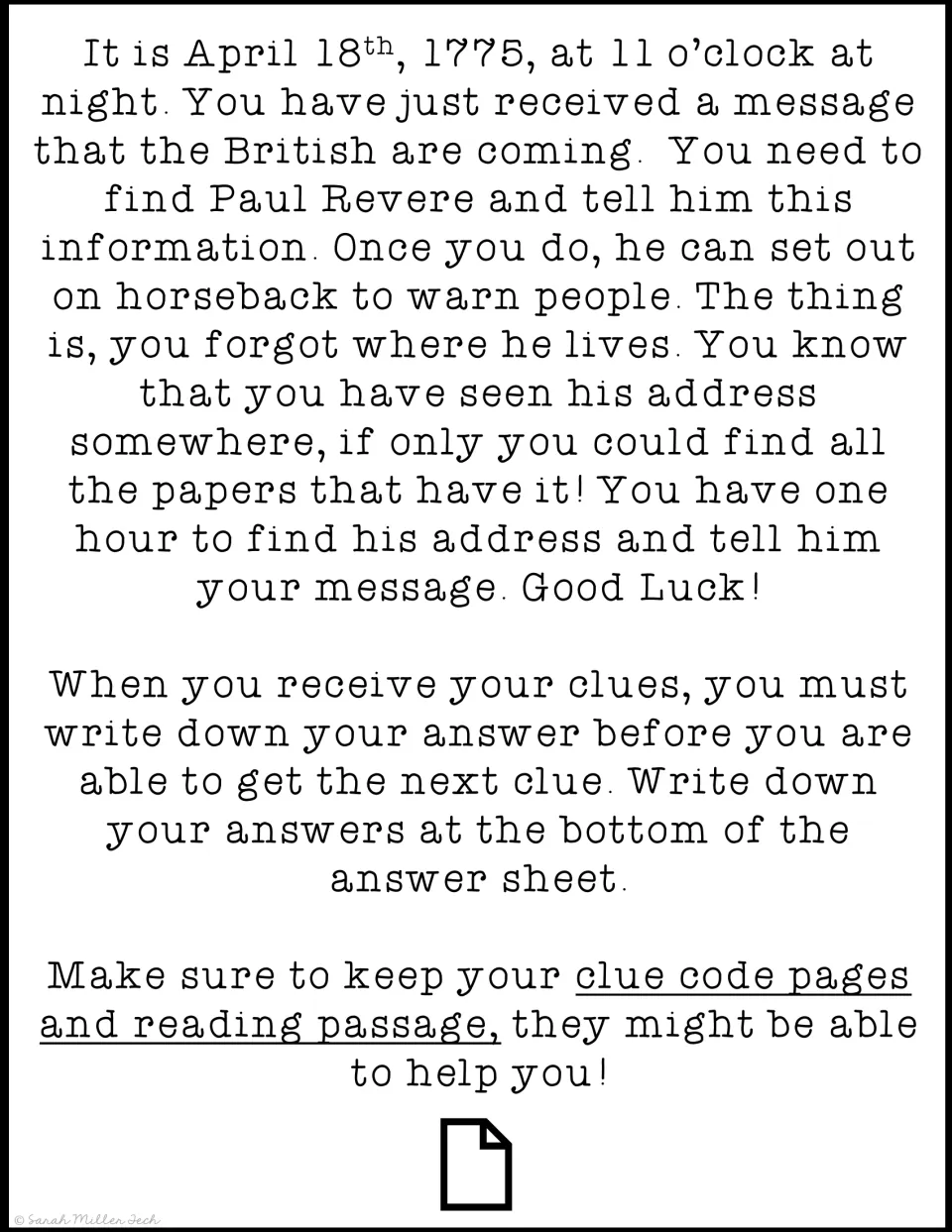 Escape room mission set on April 18, 1775: find Paul Revere’s address within one hour to warn him of the British