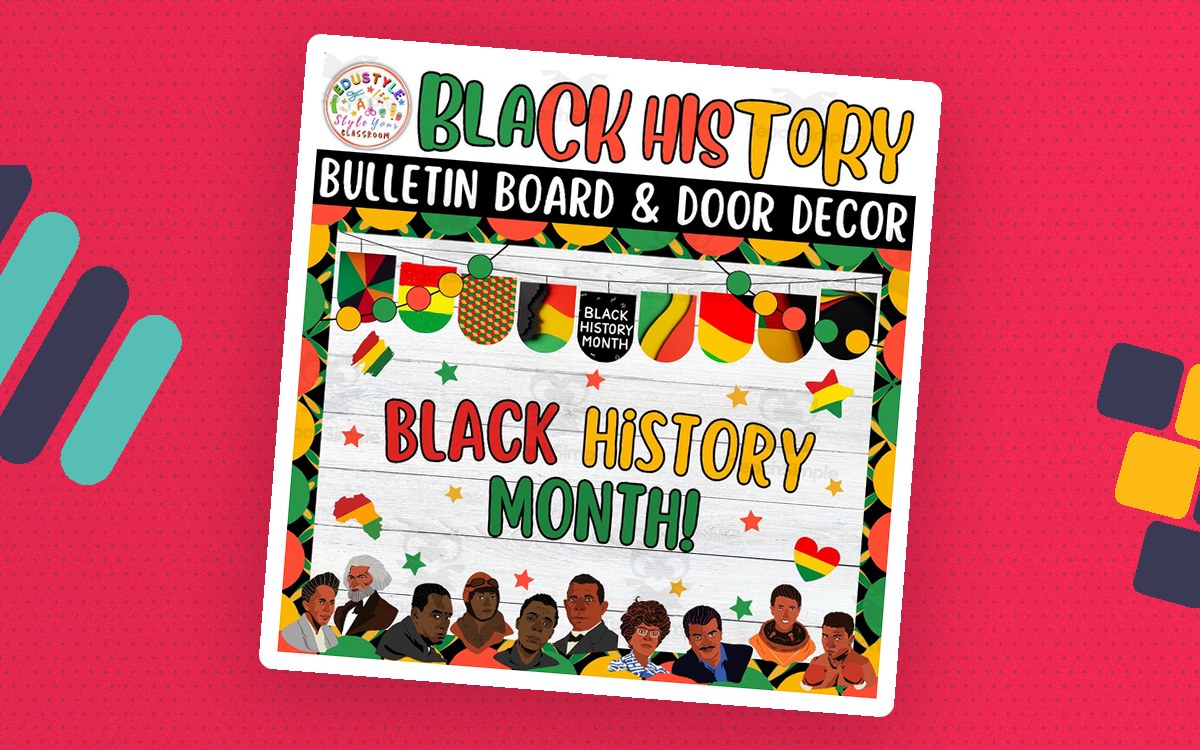 Celebrate Black history Month Bulletin Boards kits teaching resource preview