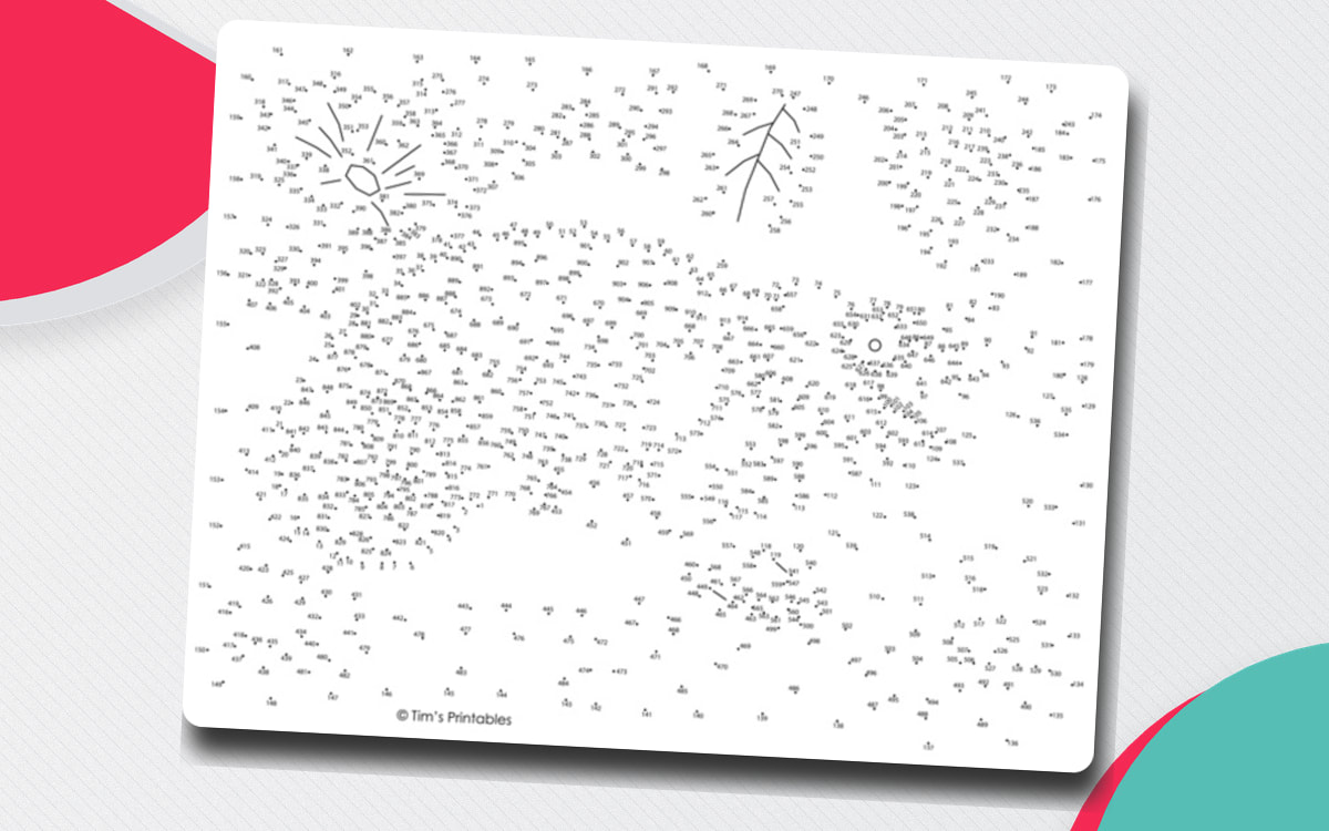Chameleon Extreme Dot-to-Dot / Connect the Dots PDF preview