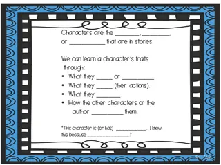 Character Traits Anchor Chart – 4-Chart Set – sample page 3