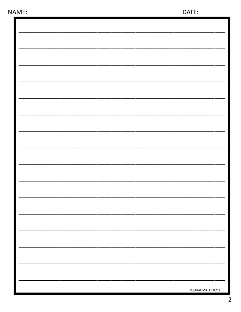 Organism summary, continued: space for students to finish the two-paragraph research summary begun on the writing prompt