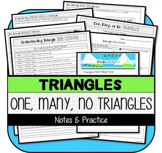 One Unique Triangle, Many or None - Notes and Practice – cover