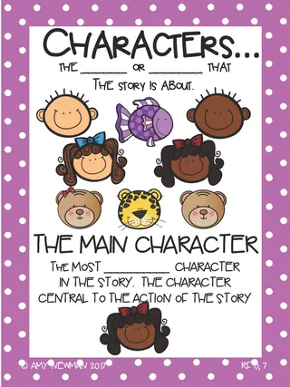 Characters Anchor Chart – sample page 2