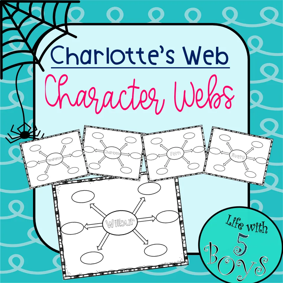 Charlotte's Web – Character Webs Activity – cover
