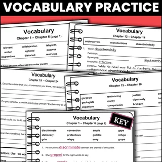 Chasing Vermeer Novel Study – Mystery Unit – sample page 4