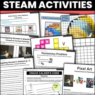 "Chasing Vermeer" S.T.E.A.M. Activity Packet – sample page 4