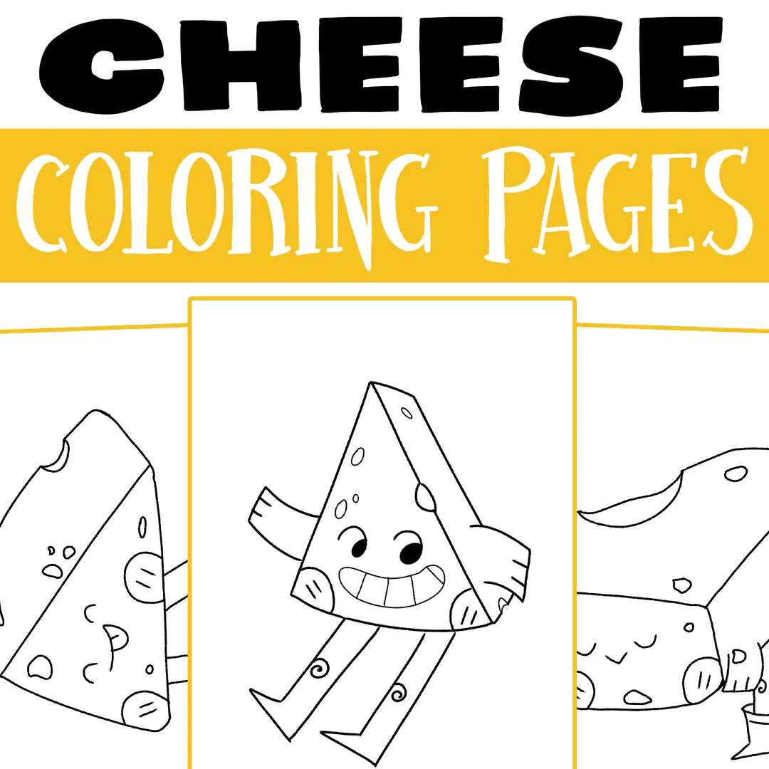 Cheese Day Coloring Pages Worksheet Activity – cover