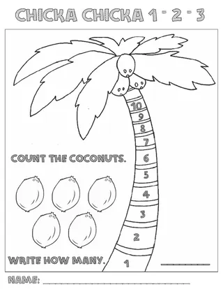 Chicka Chicka Boom Boom – Literacy & Math Activity – sample page 2