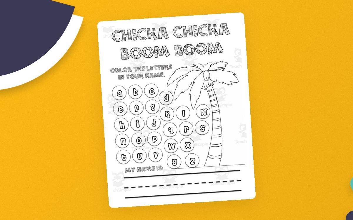 Chicka Chicka Boom Boom – Literacy & Math Activity preview