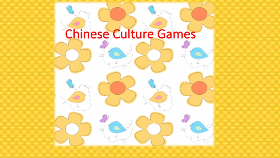 Cover of Chinese Culture Games, a resource containing directions for three classroom activities