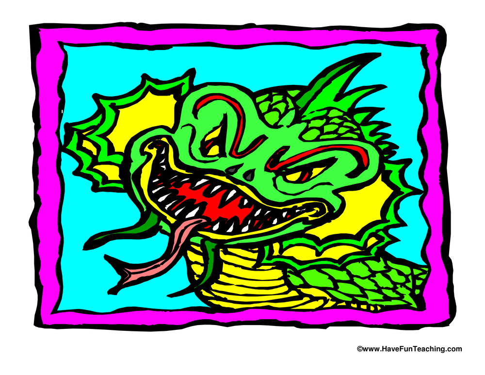 Chinese New Year Dragon Poster teaching resource preview