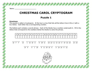Christmas Carol Cryptograms – sample page 2