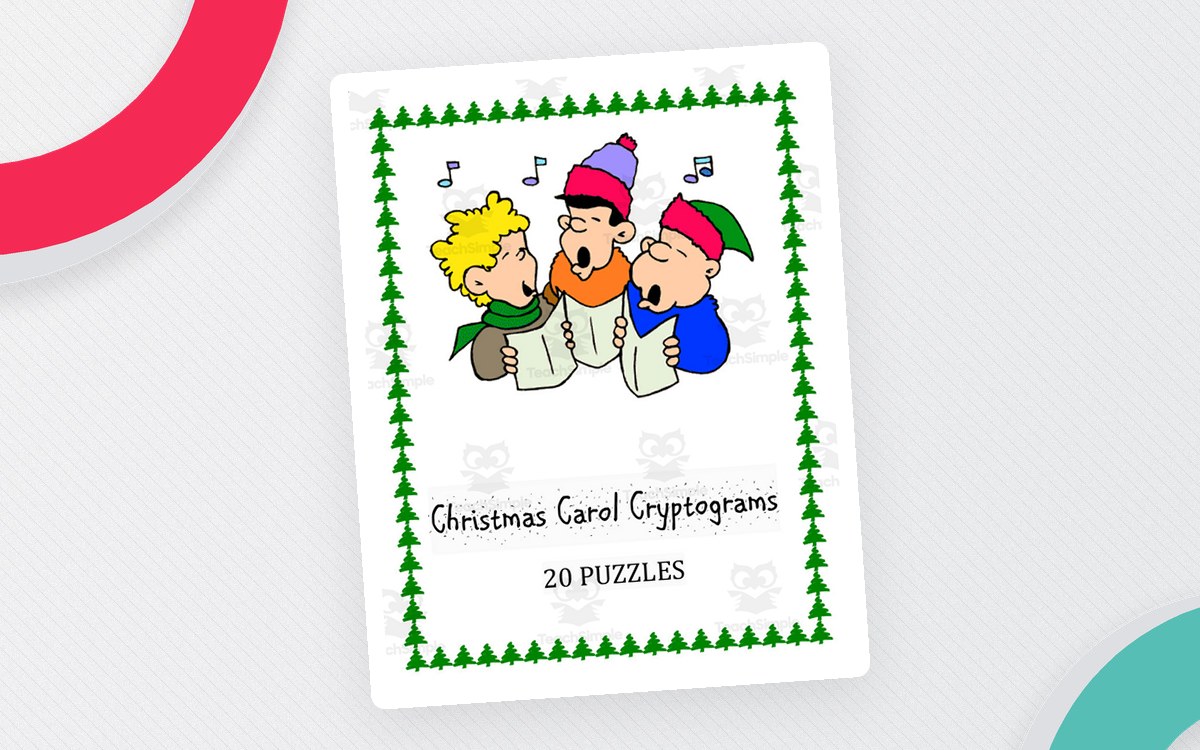 Christmas Carol Cryptograms teaching resource preview