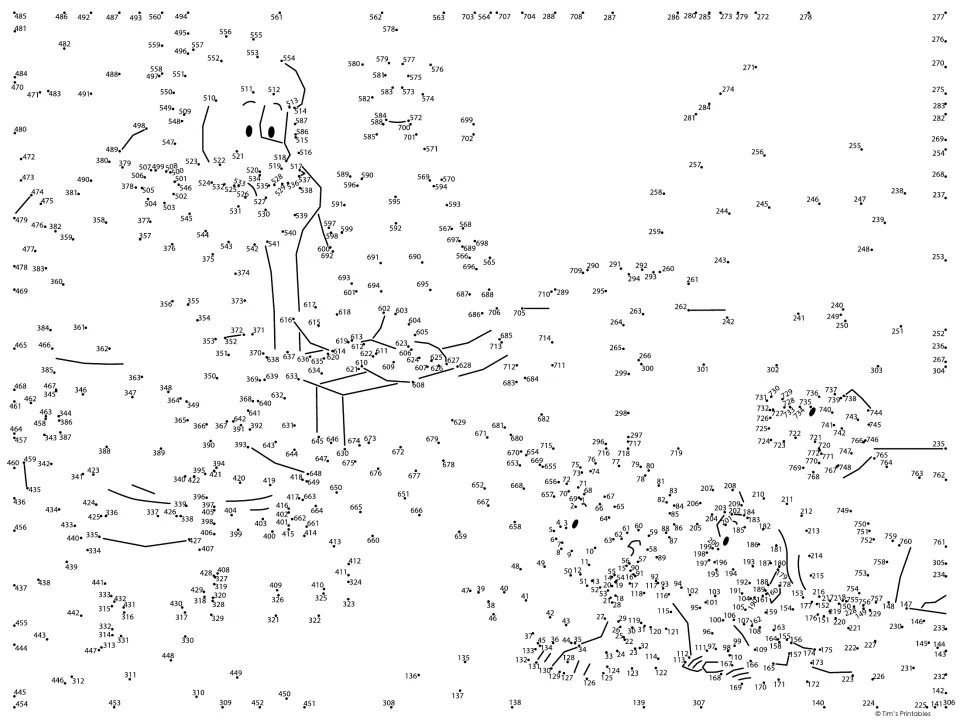 Christmas Eve number-sequence puzzle: students connect 772 numbered dots in order to reveal a hidden holiday scene