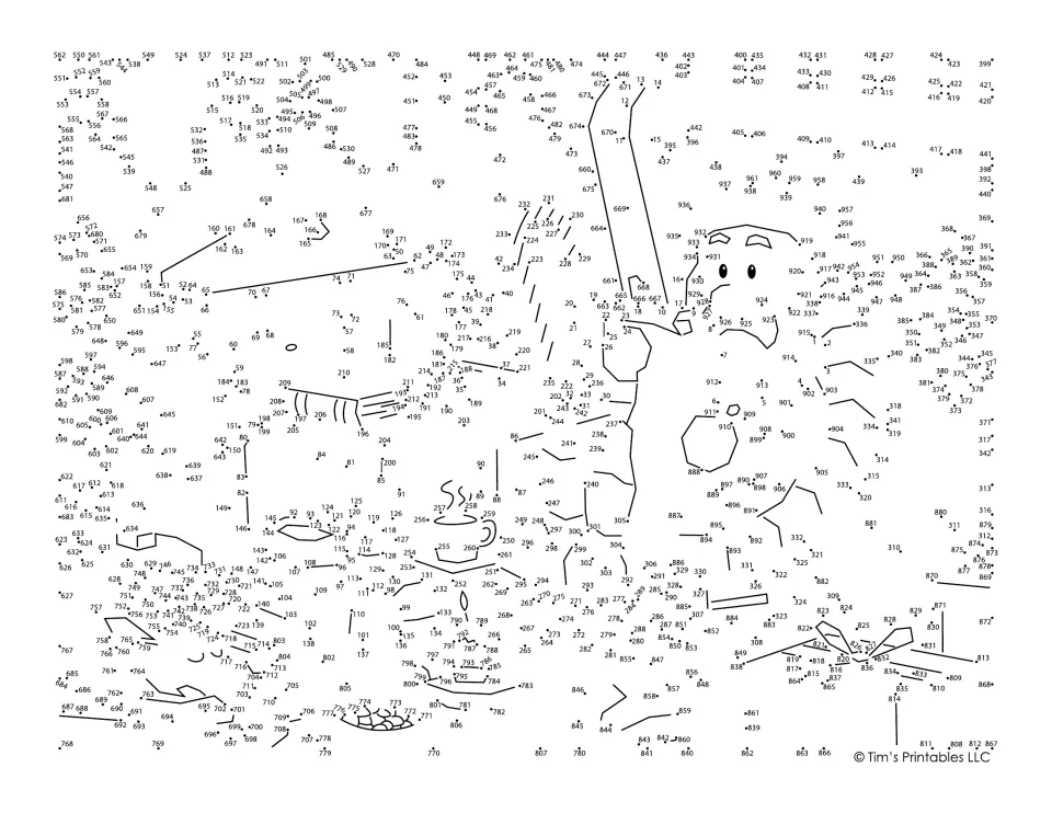 Christmas dot-to-dot: students connect about 960 numbered dots in order to reveal a holiday scene with a mug and gift
