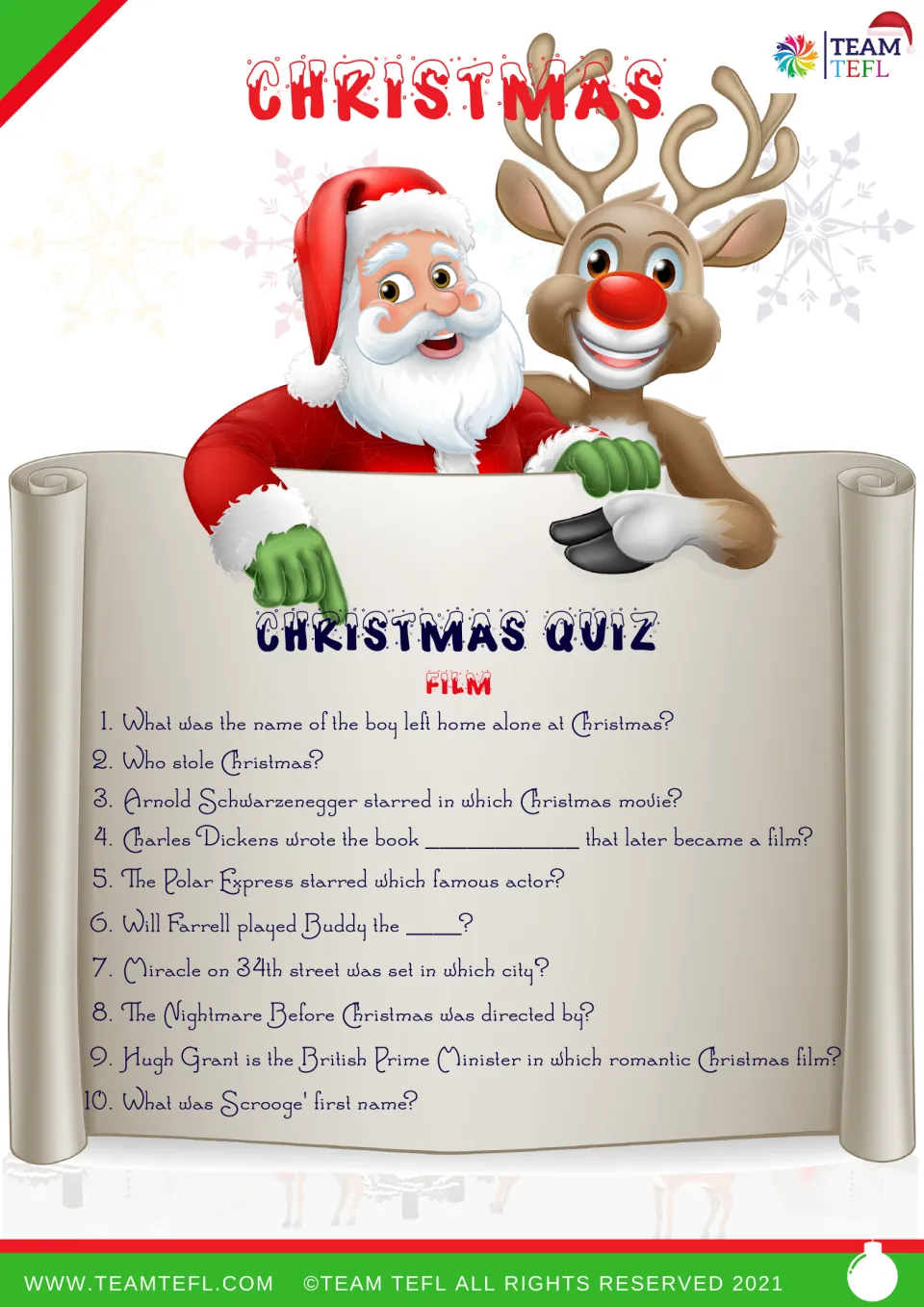 Christmas film quiz: 10 questions about Home Alone, The Polar Express, Elf, Scrooge, and other movies.