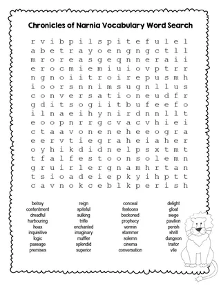 Chronicles of Narnia Word Search – cover