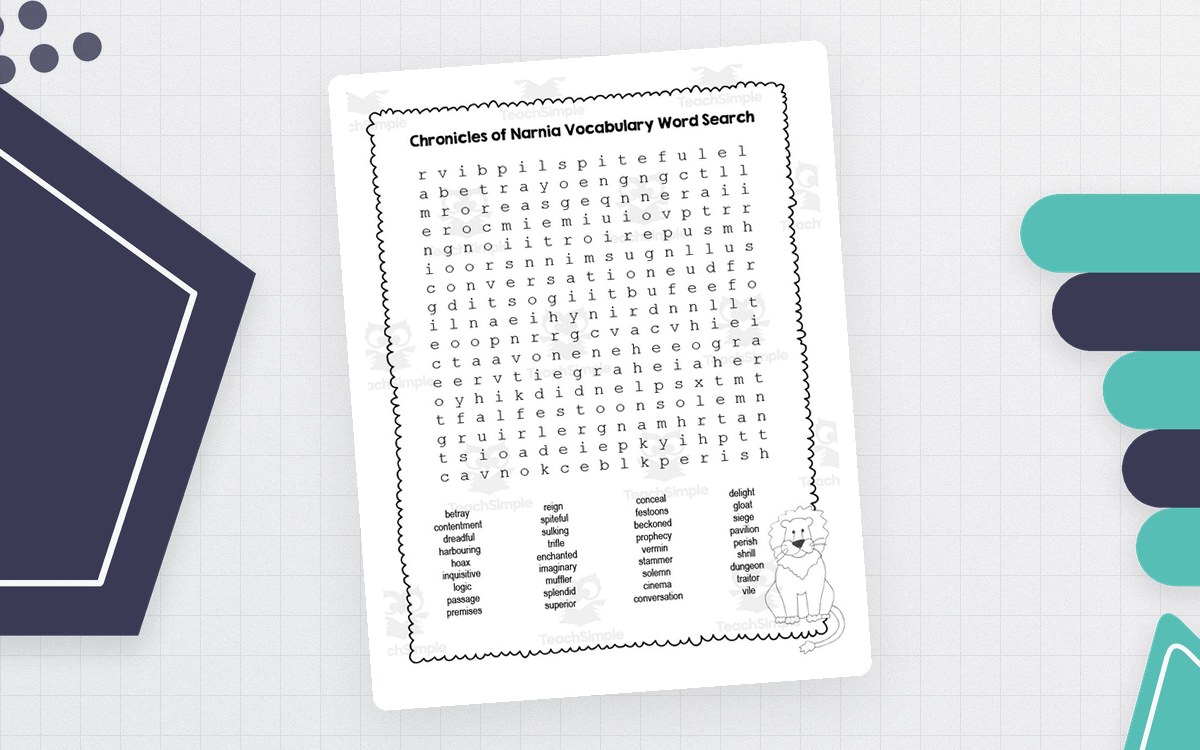 Chronicles of Narnia Word Search preview