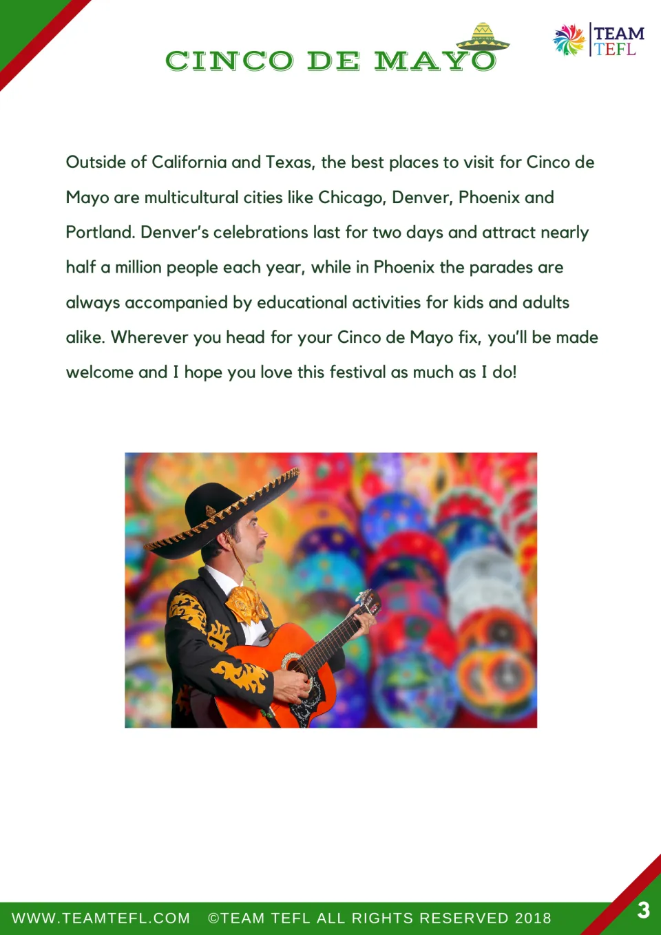 Final travel blog reading names Chicago, Denver, Phoenix, and Portland as cities hosting celebrations.