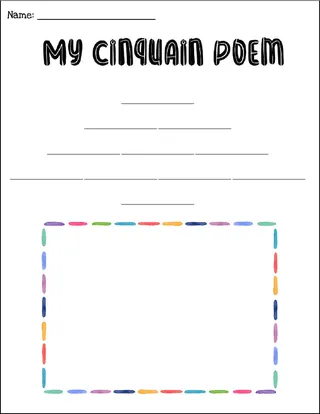 Cinquain Poetry – Posters & Graphic Organizers – preview 3