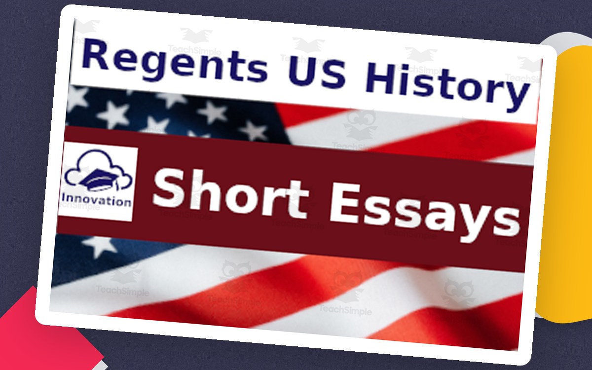 Regents US History Short Essays cover reading Civil Rights No. 3.