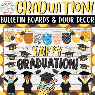 Class Of 2024!: Graduation Bulletin Board And Door Decor Kit | June – sample page 2