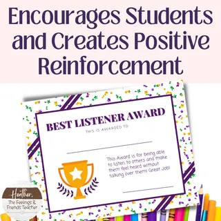 Classroom SEL Awards – Recognizing Student Growth – sample page 2