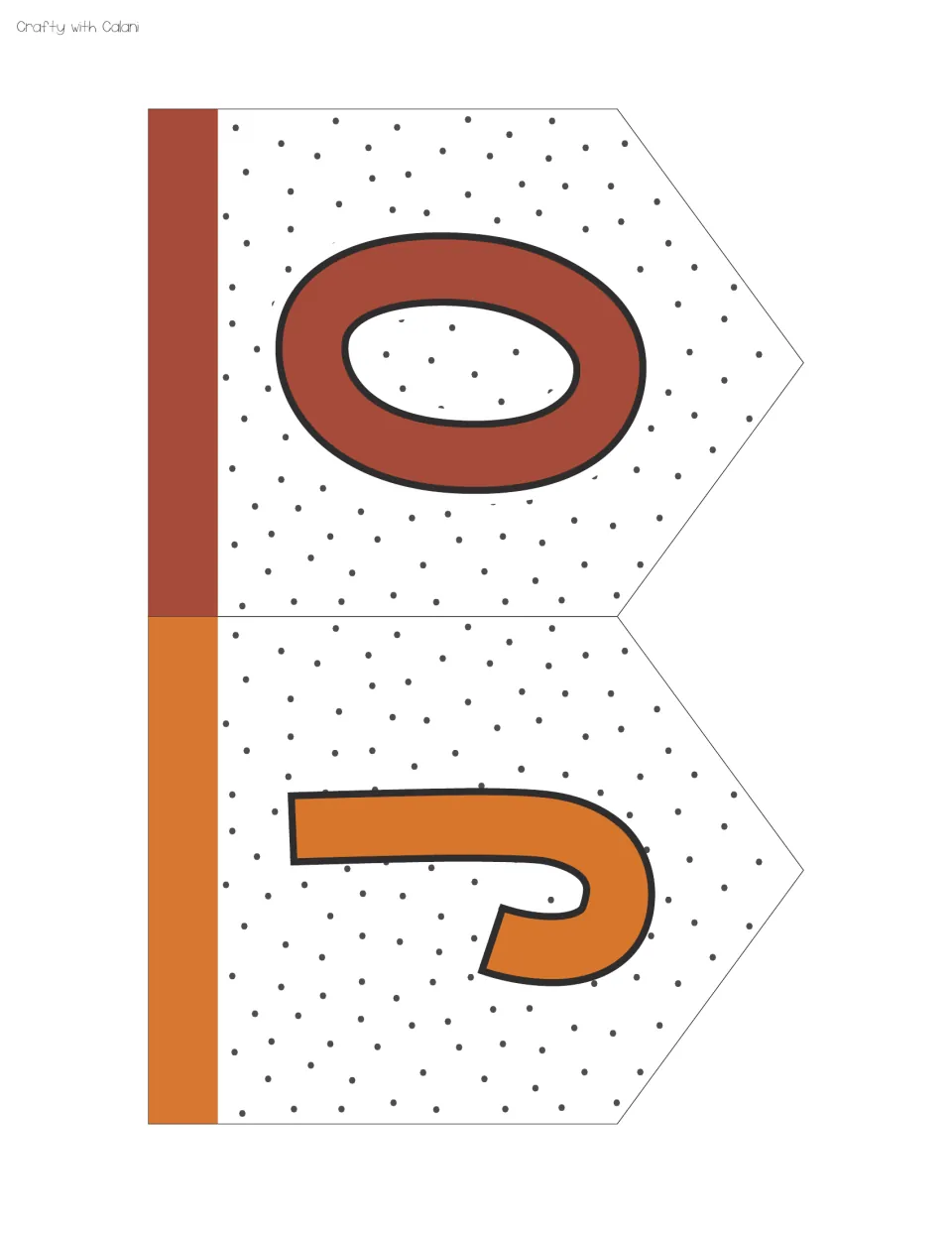 Letter banners J and O, two of the four letters spelling JOBS for the classroom jobs bulletin board
