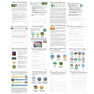 Global Warming Worksheet PDF – sample page 2