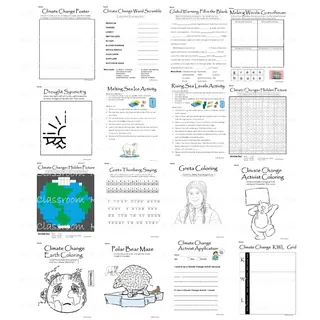 Global Warming Worksheet PDF – sample page 4