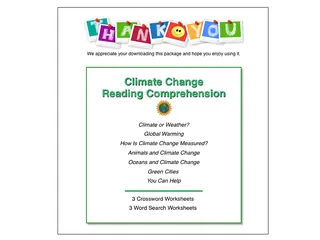 Climate Change Reading Comprehension for 5th Grade and Higher – sample page 2