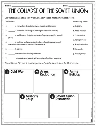 Collapse of the Soviet Union Reading Packet – sample page 3