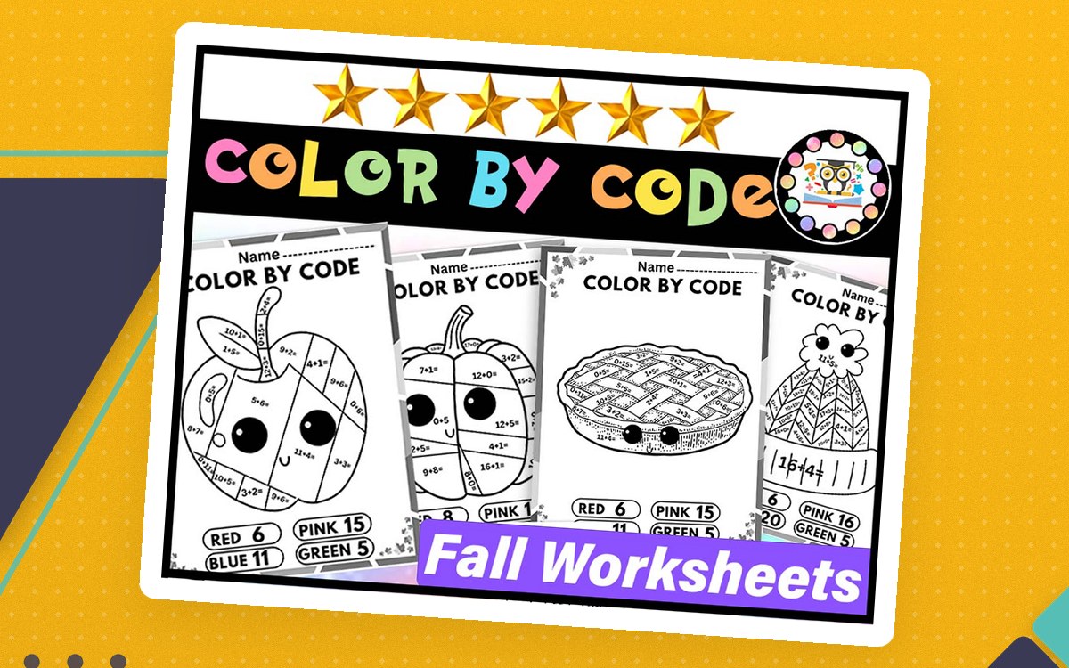 Color by Code Color by Number |Coloring Pages Math Numbers preview