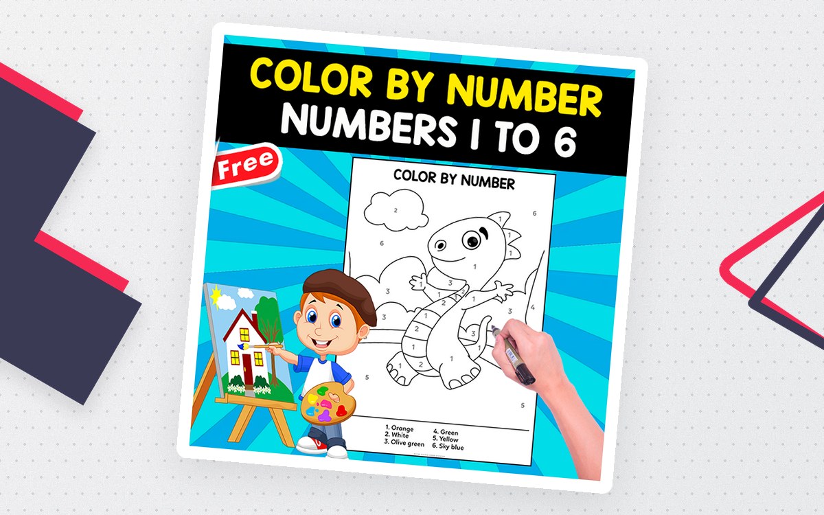COLOR BY NUMBER | NUMBERS 1 TO 6 preview