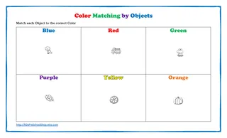 Color Matching by Objects – Toddler Worksheet – cover