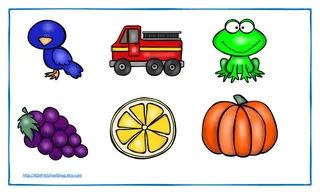 Color Matching by Objects – Toddler Worksheet – sample page 3