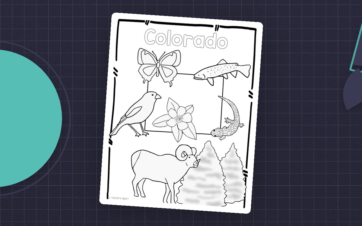Colorado State Symbols Clip Art – 8 Visuals + Flag preview