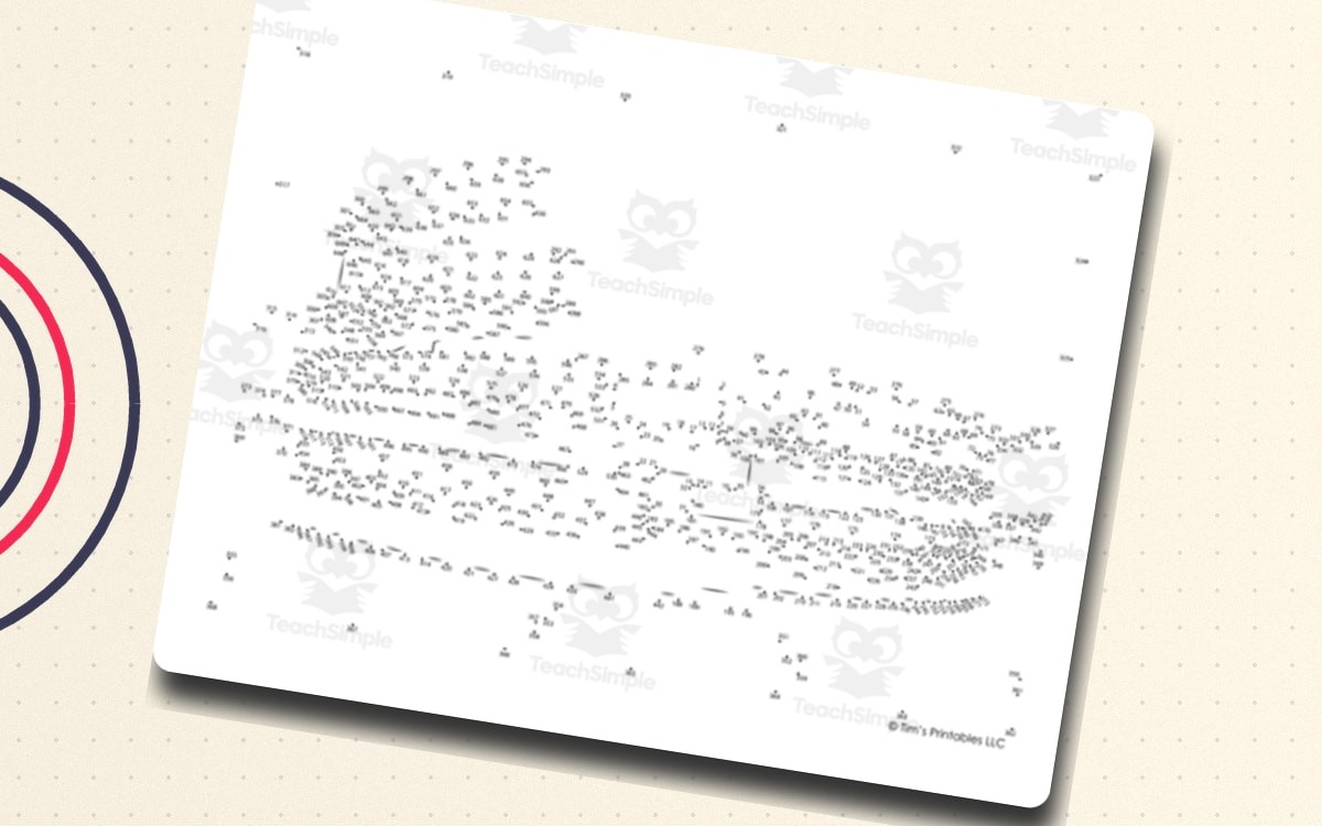 Colosseum Extreme Difficulty Dot-to-Dot / Connect the Dots PDF worksheet page with the activity title and student response area.