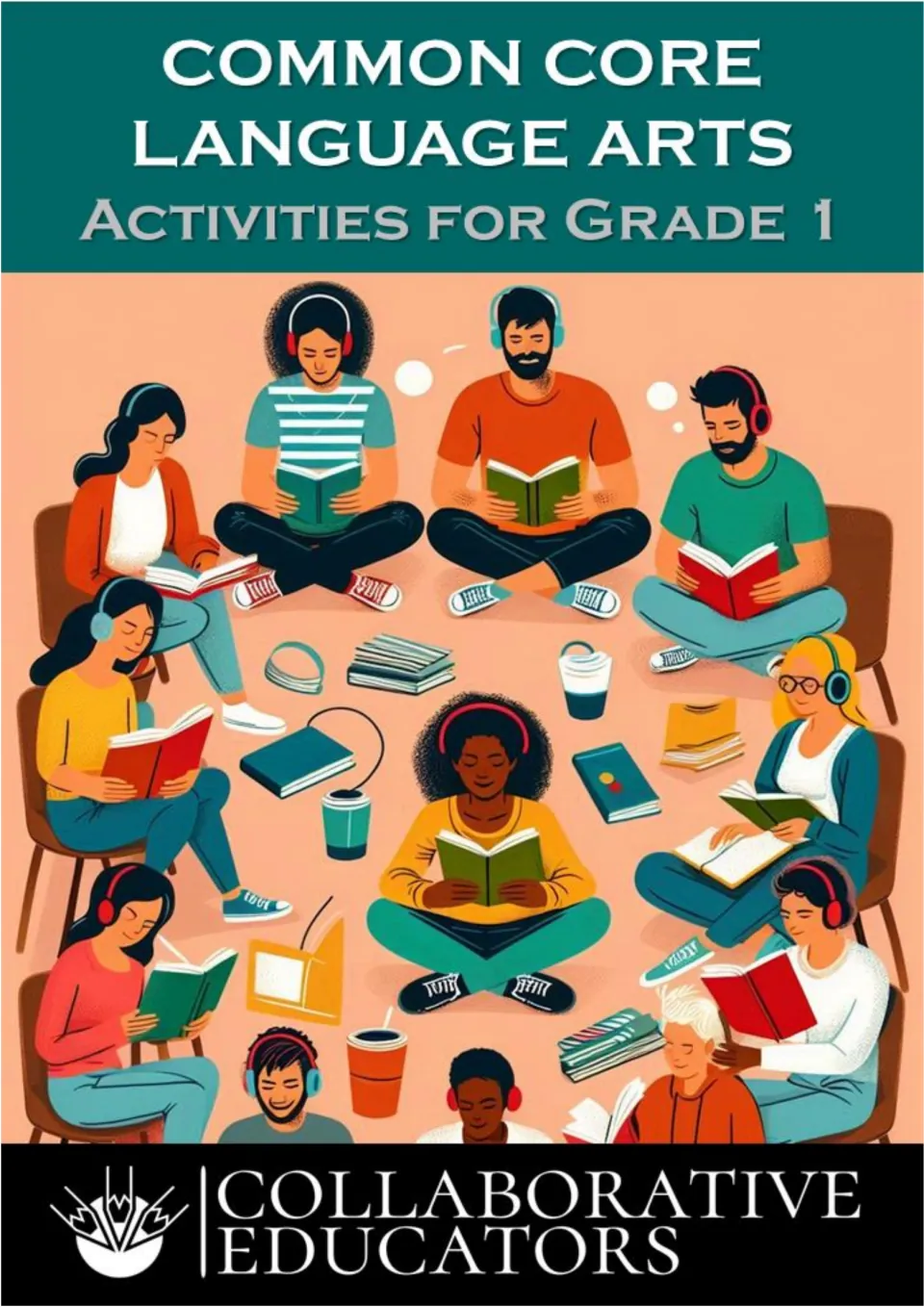 Cover of Common Core Language Arts Activities for Grade 1, a worksheet packet by Collaborative Educators
