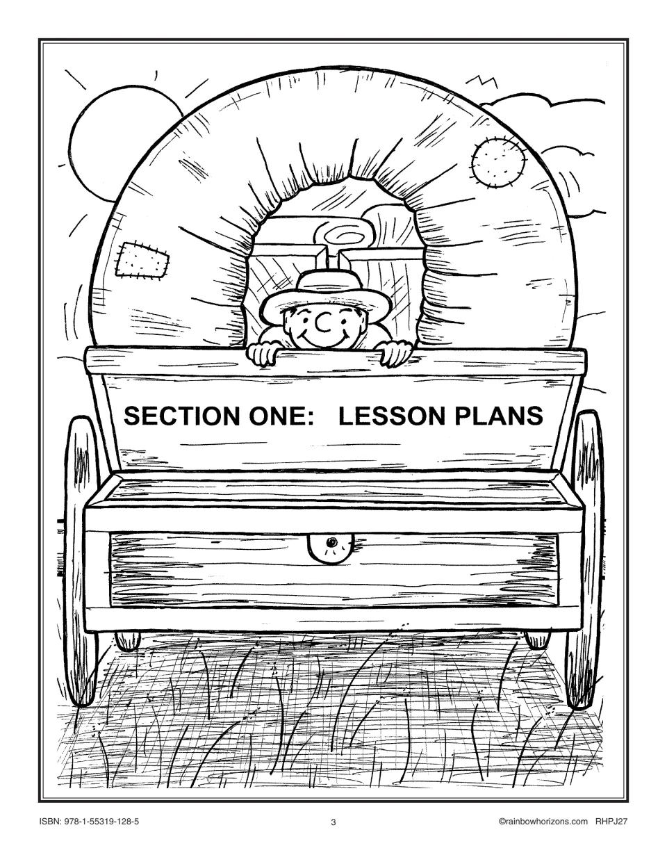 Section One: Lesson Plans cover introducing the teacher's daily lessons for the community studies unit