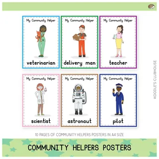 Community Helpers Posters – Classroom Display – cover