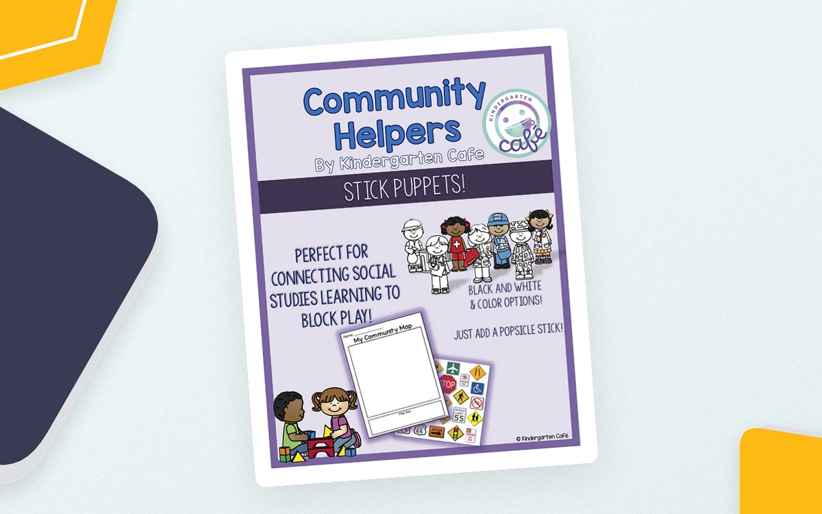 Community Helpers Stick Puppets – 16 Character Set preview