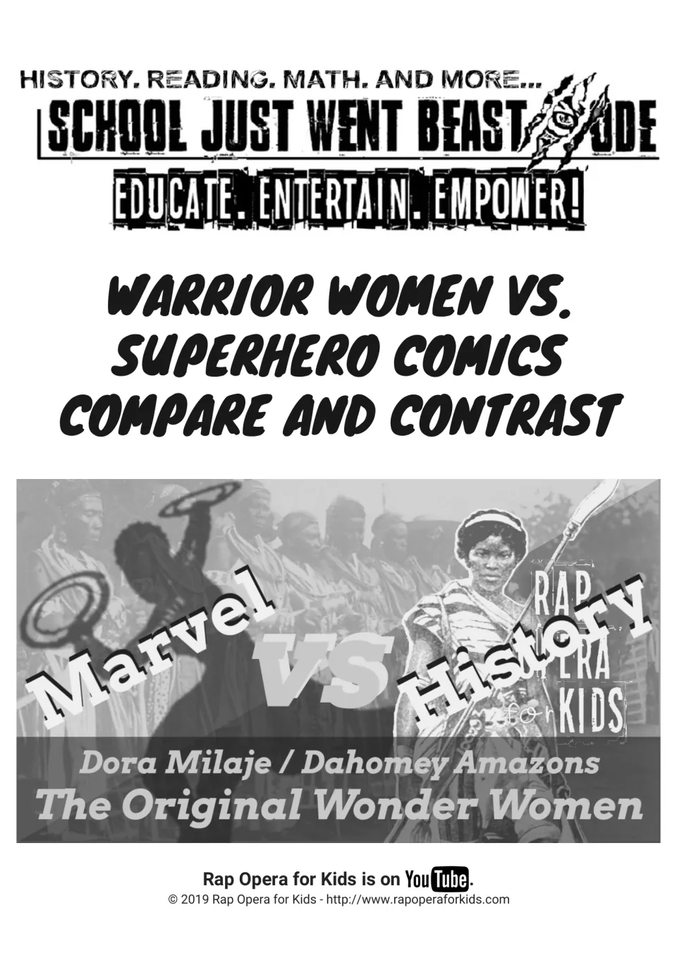 Warrior Women vs. Superhero Comics cover: Marvel vs History image of the Dora Milaje and Dahomey Amazons