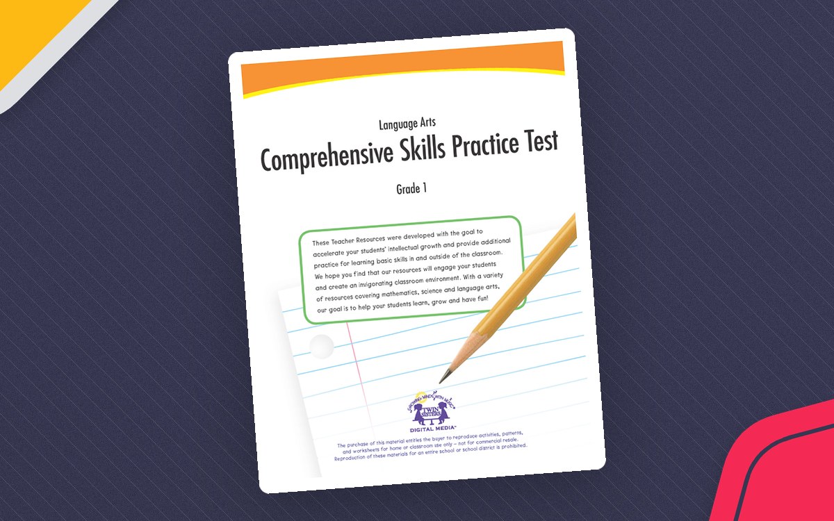 Grade 1 Language Arts Skills Practice Test preview
