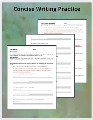 Concise Writing Practice – cover