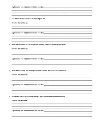Concise Writing Practice – sample page 4