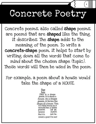Concrete Shape Poetry – Posters & Graphic Organizers – preview 2